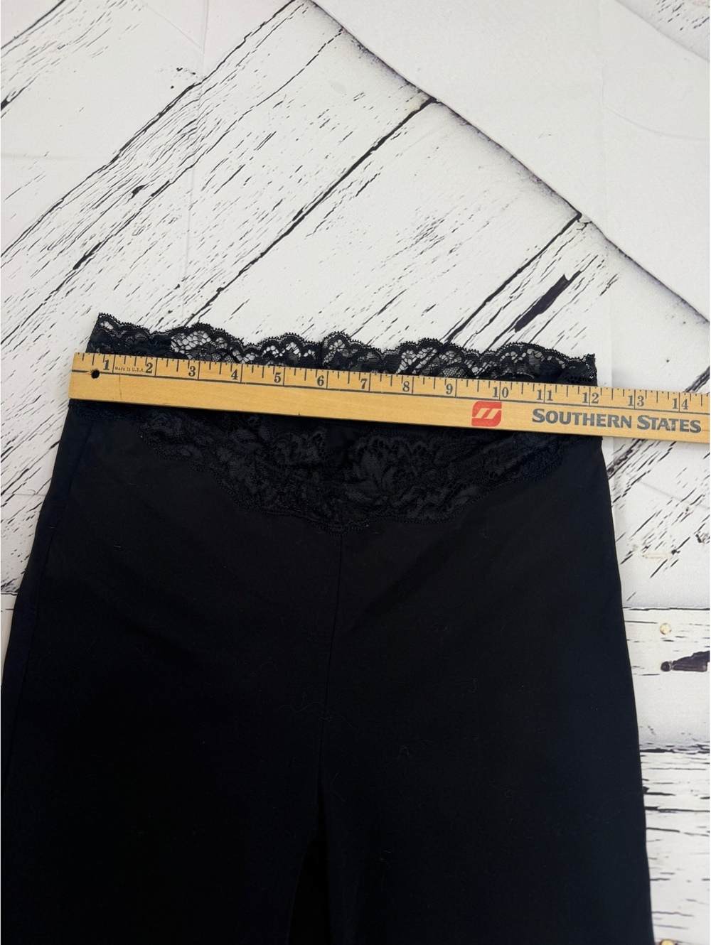 Festival Fairycore Black Lace Wide Leg Stretch Fitted Pants Women’s Small - Picture 2 of 6